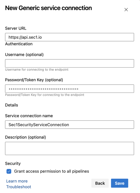 Sec1 Generic Connection